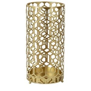 Elegant Gold Lattice Metal Umbrella Stand